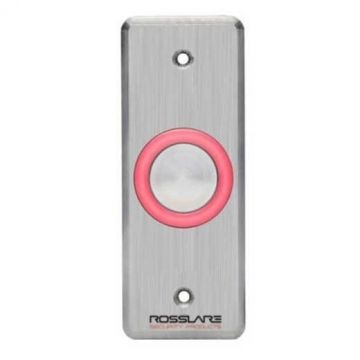 Rosslare Security, EX-16OO Narrow Weatherized Exit Button UL Listed - No Labels